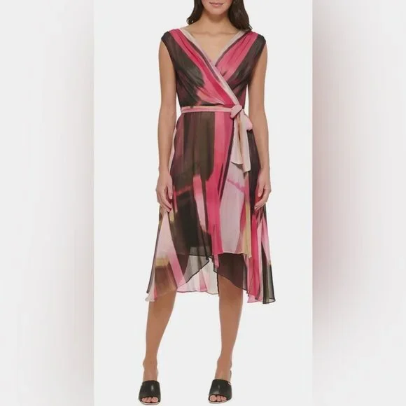 asymmetrical design dress Asymmetrical Tulle Black Dress